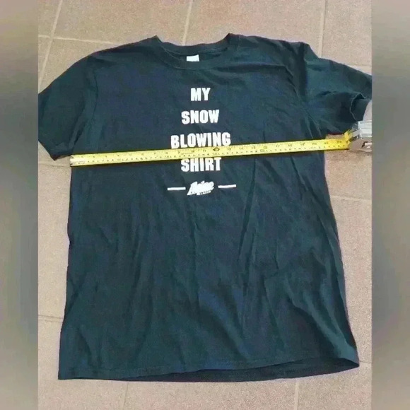 Alpine Beer "My Snow Blowing Shirt" Large  Black T-shirt - Picture 3 of 7